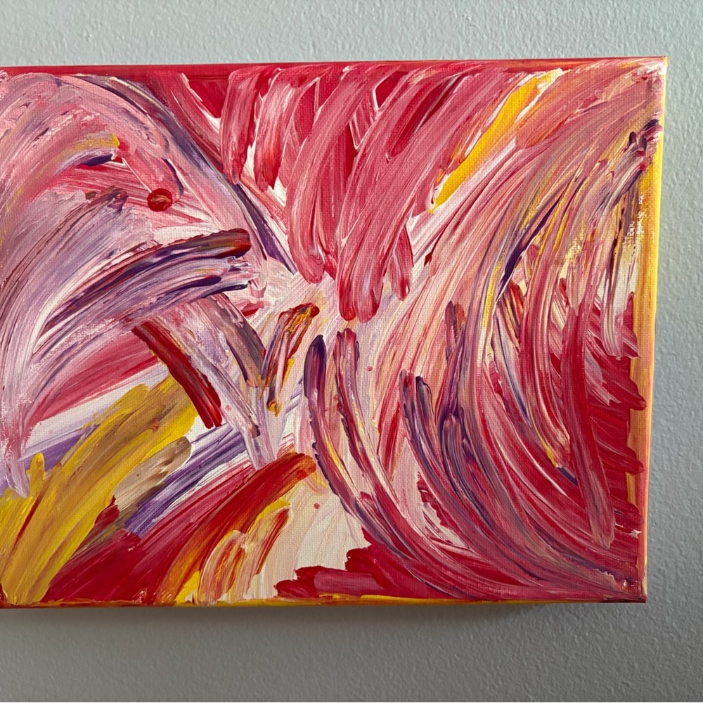 Original Abstract Acrylic Painting on a Stretched Canvas